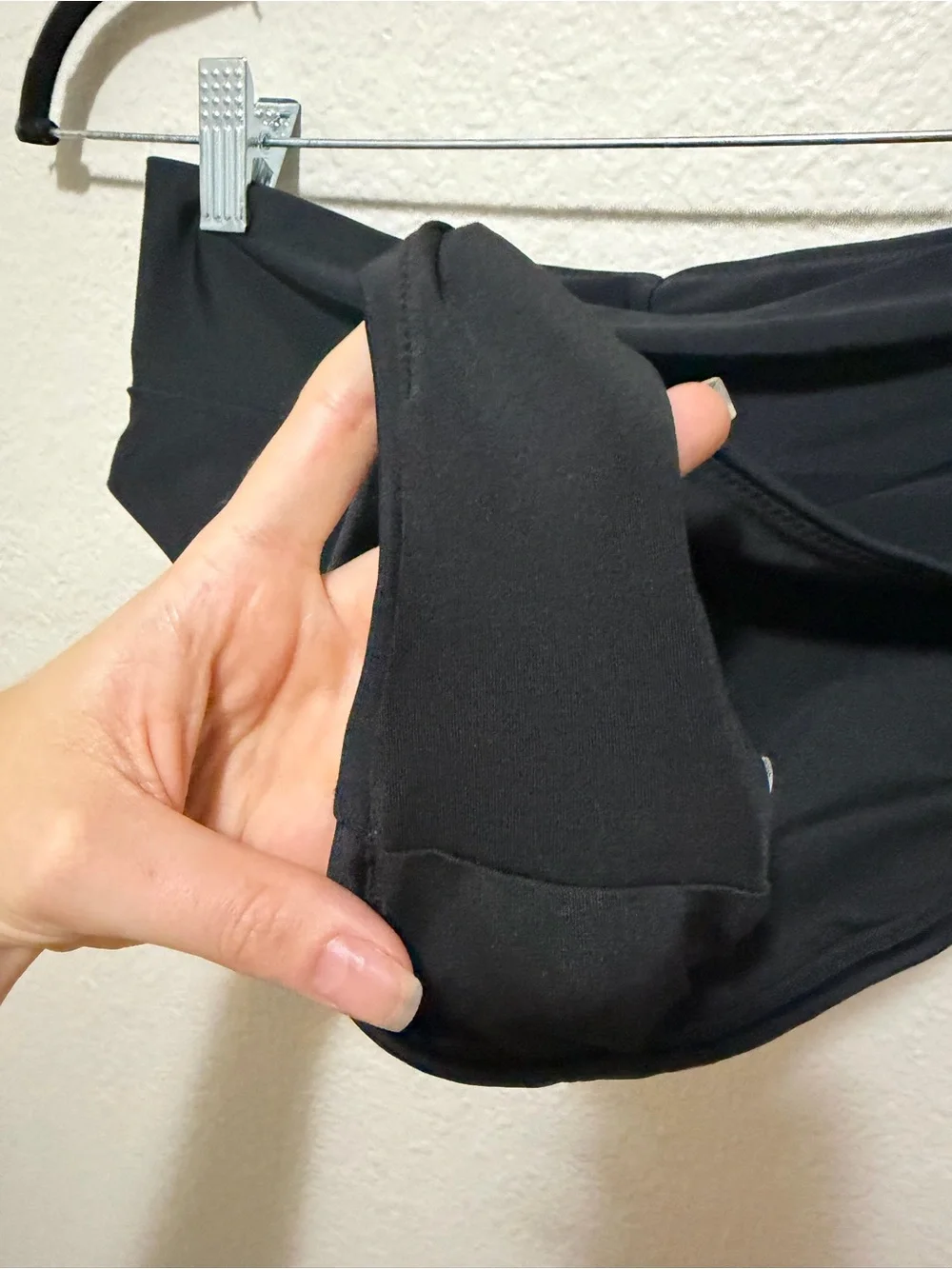 Aerie High Waisted Bikini Bottom Medium Black Swimwear